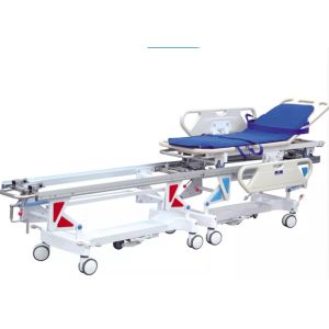 Hospital ABS Emergency Stretcher Trolley Hydraulic Adjustable For Patient