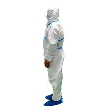 Xxl Disposable Coveralls White Safety Protective Asbestos Jumpsuit Waterproof