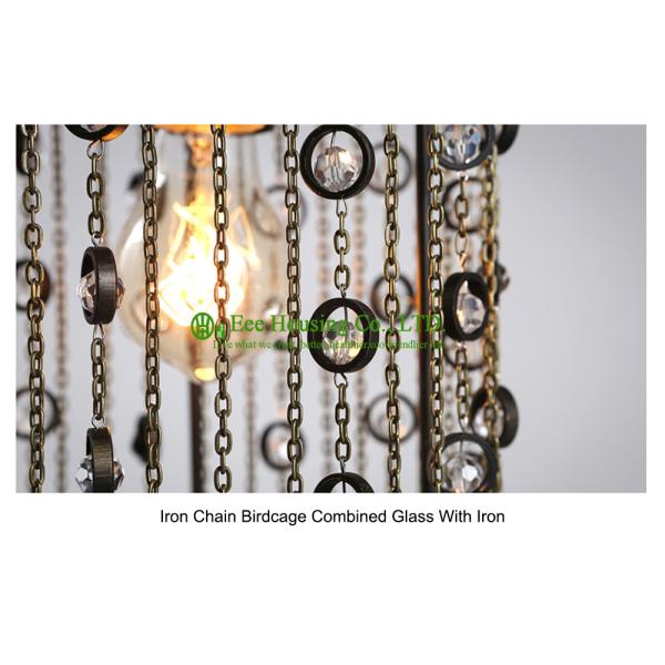 Crystal Ceiling lamp suspended ceiling lighting interior Bridcage chandeliers & pendant lights