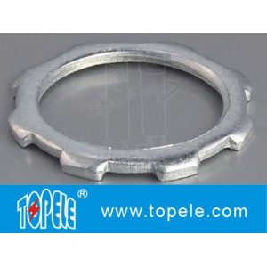 ISO Standard Zinc Conduit Locknut Conduit Electrical Fittings For Rigid / IMC /