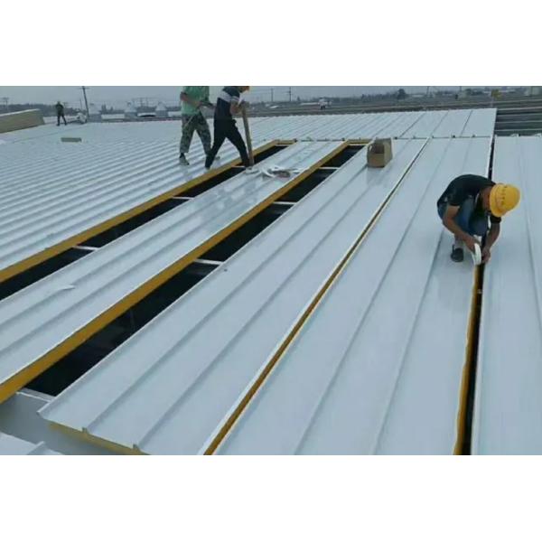 Buy 50-200mm PU Glass Wool Sandwich Roof Panel Waterproof With Customizable Weight at wholesale prices