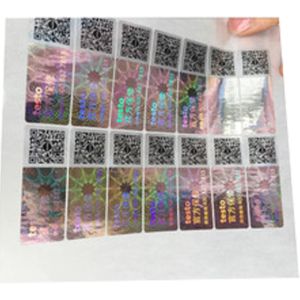 Matte Lamination Tamper Evident Security Labels , Transparent Holographic