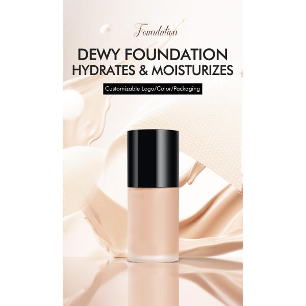 OEM / ODM Professional Private Label Vegan Cosmetics Makeup Custom Logo Full Coverage Matte Waterproof Liquid Foundation