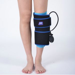 PVC Black Insulated Cold Compression Wrap For Calf Muscle