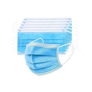 PP SMS Polyester Disposable 3 Layer Face Mask White Color FFP1 FFP2 Protective