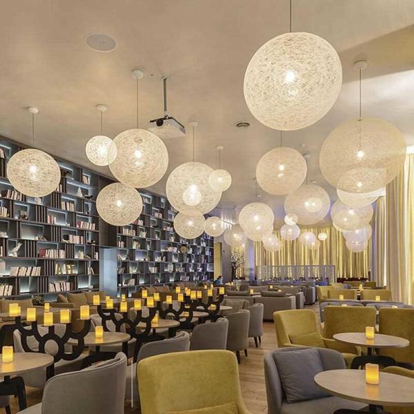 Nordic Global Cottan Pendant Hanging Lights For Bar Restaurant Dining room Table Pendant lamp (WH-WP-12)