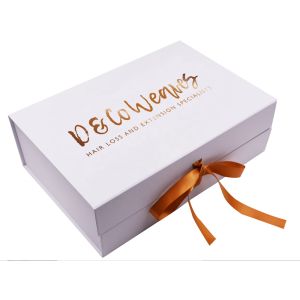 Foldable Recycled Spot UV Printed Rigid Box For Clothing