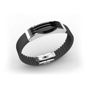 Quality Top Quality Europe Fashion Stainless Steel Genuine Leather Silicone Bangle Bracelet ADB189 for sale