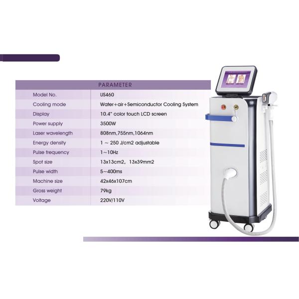 OEM Painless FAC Tech 808 Diode Laser Machine Vertical Permanent