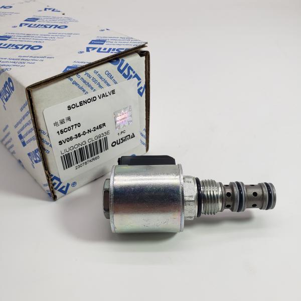 High quality Excavator Solenoid Valve 15C0770 SV08-35-0-N-24ER for LIUGONG CLG933E