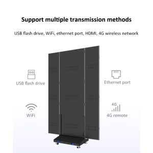 Customized Vertical Digital Foldable LED Screen Touch Poster Display Screen