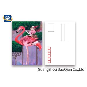 Promotion Cartoon 3d Lenticular Postcard / Flip Lenticular Image Printing