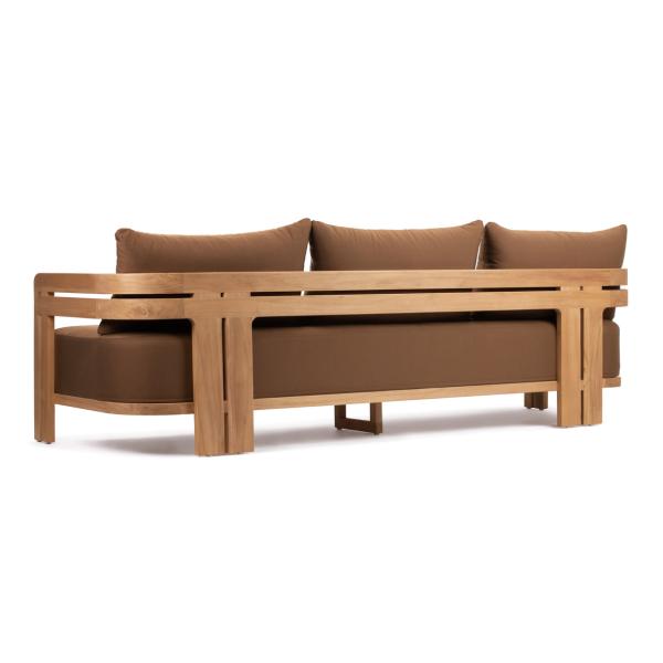 Modern Stylish Natural Teak Wood Lounge Sofa for Hotel Outdoor Patio Furniture Set