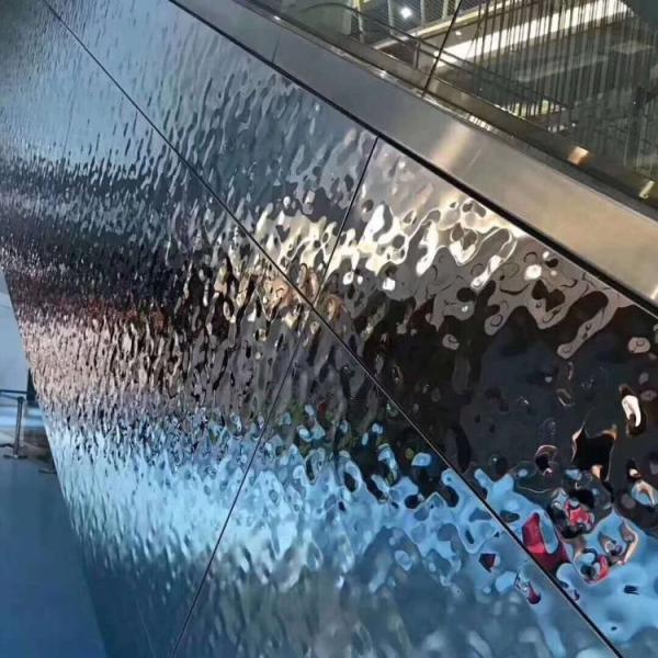 Blue Color Water Ripple Stainless Steel Sheet 0.3 - 3.0mm Thickness 4ft*8ft SS Sheet