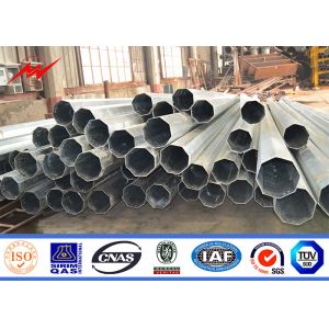 Galvanized Electric Transmission Tubular Utility Power Pole For Distribution