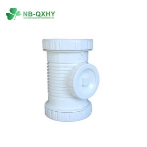NB-QXHY PVC/UPVC Lateral Drain Dwv Tee 90°Cross Pipe Fitting with EPDM Rubber