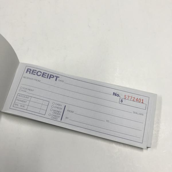 Customizable Receipt Books Sales Books with Company Logo Including Company