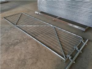 China 4mm Hot Dip Galvanized 1800mm Height Welded Farm Gate For Horse And Cattle on sale