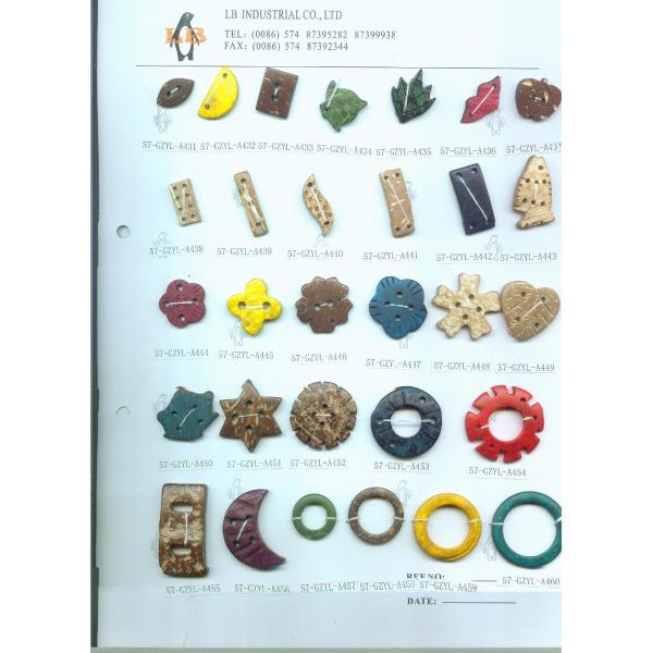 china factory round Eco friendly nature shell button 14L-54L coconut button