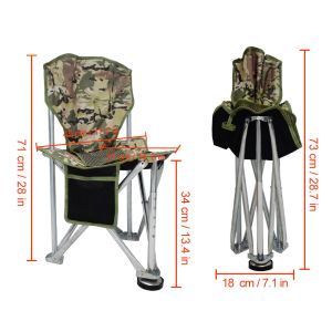 Alum Frame Fully Cushioned 35x29cm Outdoor Camping Chair