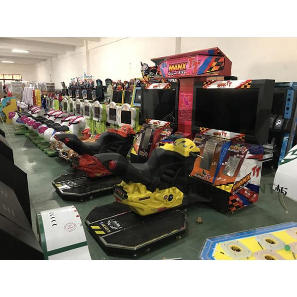 HD Display Boat Racing Games / Arcade Racing Simulator Leather Vibration Seats