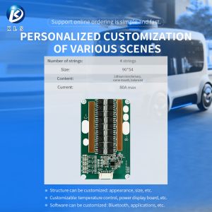 KLS LFP BMS for EV, Electric Scooter, E-bike & Solar Storage - 4S 12V LiFePO4