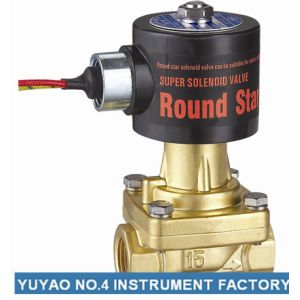 1/4＂Normally Closed Steam Solenoid Valve , Brass Flange Electronic Solenoid