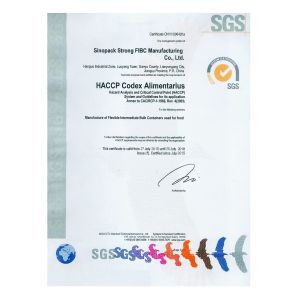 SINOPACK INDUSTRIES LTD Certifications