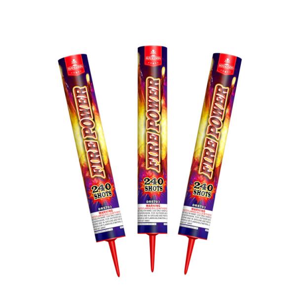 Buy Customized 240 Shots Fire Power Mandarin Pyrotechnics For Festival at wholesale prices