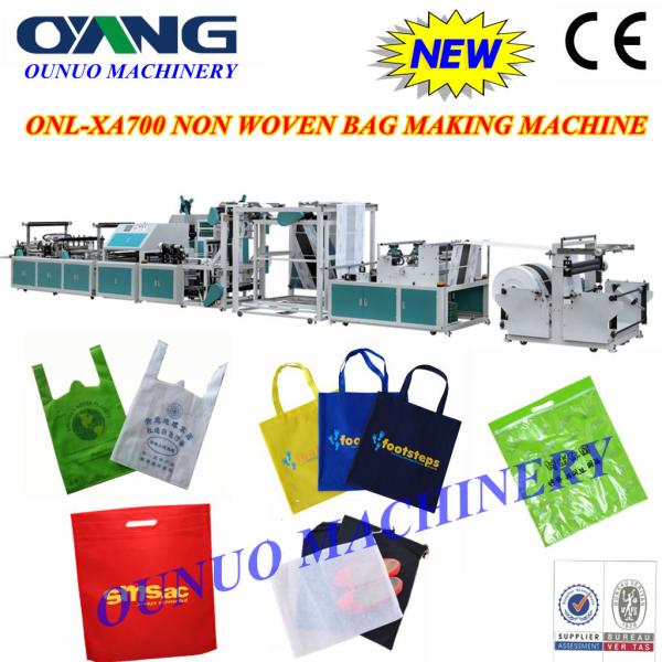 Buy ONL-XA700 Latest design high speed automatic non woven box bag making machine with handle at wholesale prices