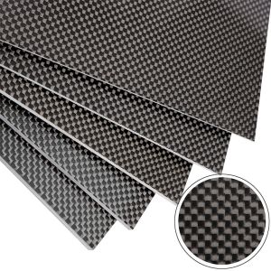 Plain Weave Carbon Fiber Sheets 0.5mm 1mm 1.5mm 2mm 2.5mm 3mm 4mm
