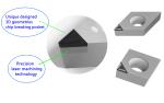 DCGW PCD CVDD insert with chip-breaker Cutting Tools For Machining Aluminum