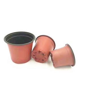 Double colour 2 gallon nursery garden plastic flower pots