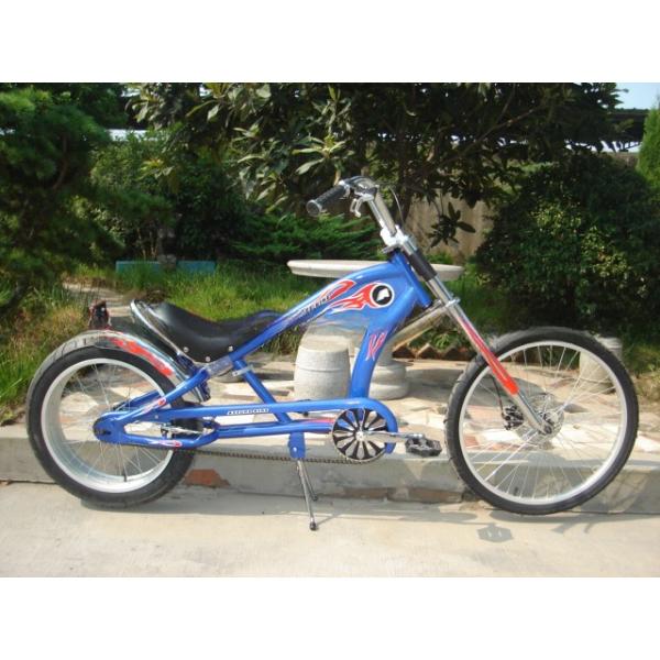 Men's 20-24 Inch Chopper Bike with Fork Suspension and Customizable Options