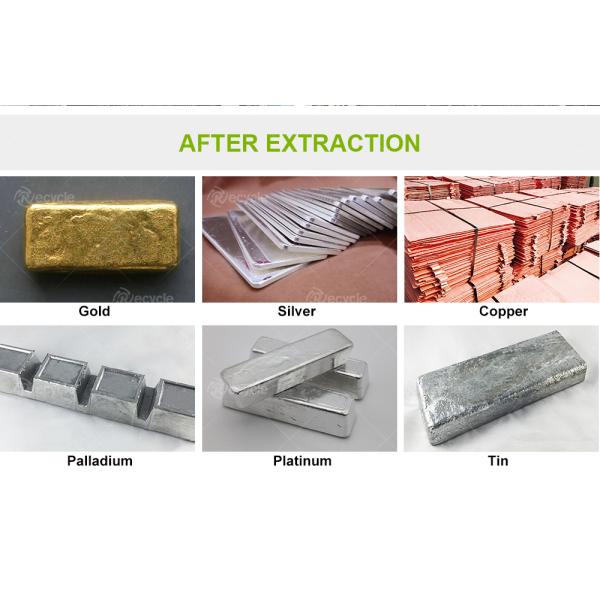 Eco-Friendly Precious Metal Extraction Refining Machine for E Waste Gold Recovery Plant