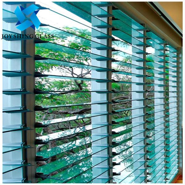 Buy Waterproof Louver Glass Blade 4mm 5mm 6mm Window Shutter Glass at wholesale prices