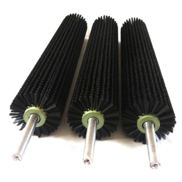 Buy ROSH Stainless Steel Shaft Nylon Bristle Cylindrical Roller Brush at wholesale prices