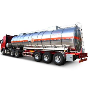 36000L 25t 3 Axles Insulation Tank Semi Trailers Heavy Duty