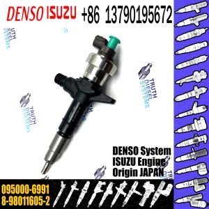 China Rail 4JK1 Fuel Injector 095000-6990 095000-6991 For ISUZU 8-98011605-2 8-98011605-3 on sale
