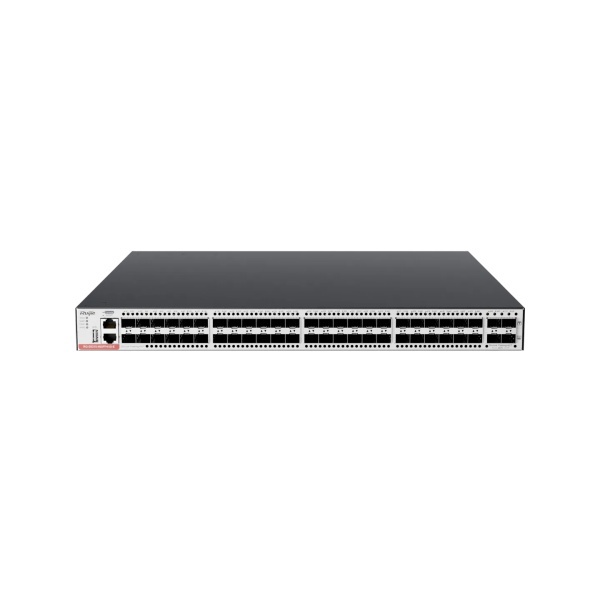 48-Port SFP 10G Uplink Ruijie Switch High-Density Fiber VSU Stacking Silent