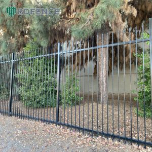 3d Textured Steel Tubular Fence Tactile Surface