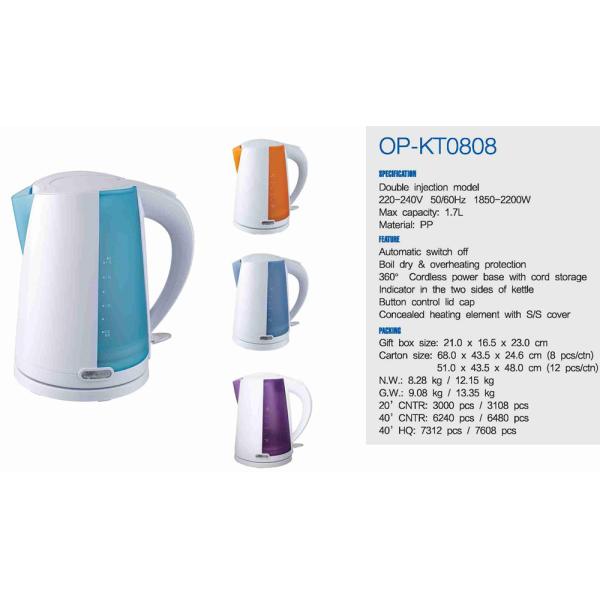 Auto Shut-off Electric Water Kettle with Fast Heating Speed and Electric Power Source