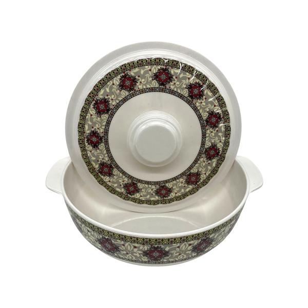 Durable Picnic Salad Bowl With Lid Tasteless Non Toxic With Ear