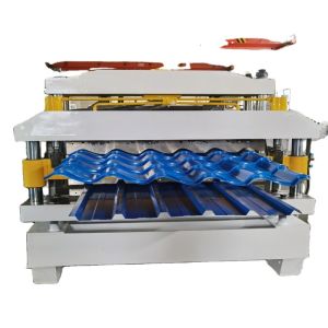 Double Layer Roofing Sheet Machine IBR Making Machine Colored Glaze Steel