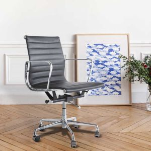 Quality Black PU Leather W20.86&quot; Tomile Living Room Office Chair Soft Sponge Material for sale