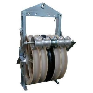 Grounding Roller Stringing Block With Anti-Static Aluminum Alloy Cable Block