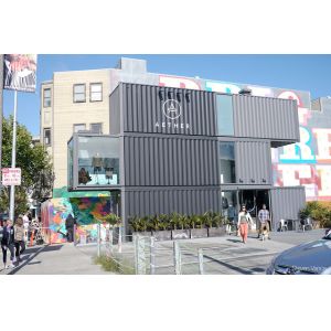 Recyclable Shipping Container Cabin Steel Structure With Rockwool Insulation