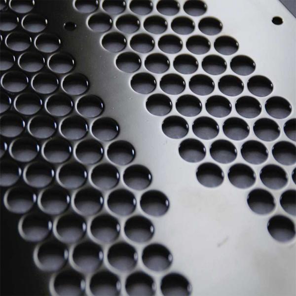 Square Holes Perforated Metal Panel Facade SS Plates Excellent Visibility