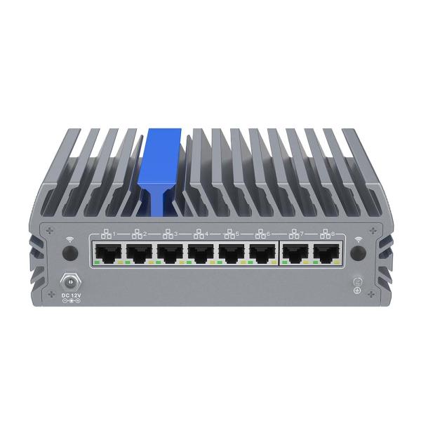 8 LAN Firewall Appliance Mini Fanless PC Support VPro LAN And Intel Graphics Display Chip