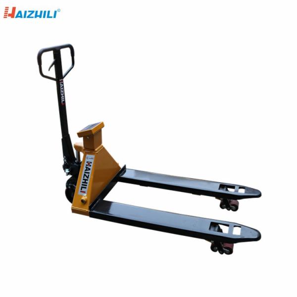 Buy Hydraulic Mobile Industrial Pallet Truck With Scale 2500kg Load Capacity at wholesale prices